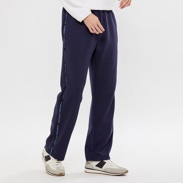 Hang Ten- Polygiene抗菌除臭寬版針織長褲-男(丈青)