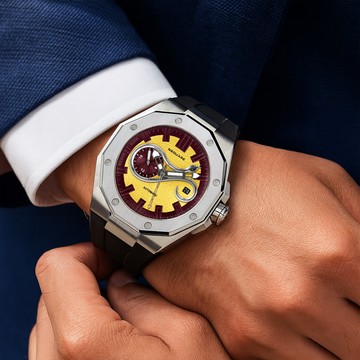 【NSQUARE】蛇王系列 限量 蛇形 鑲貼 日期顯示 夜光 機械錶 G0573-N28.2