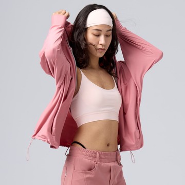 ULTRACOOL-涼感抗UV防曬連帽外套-乾燥玫瑰