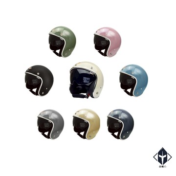 EVO 安全帽 CA-312 復古帽 精裝銀邊 內墨鏡 多色可選 半罩 半拆洗 正版授權