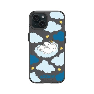 iPhone 15 Clear 酷墨灰 - Moomin - Moomin＆歌妮-雲上小戀曲