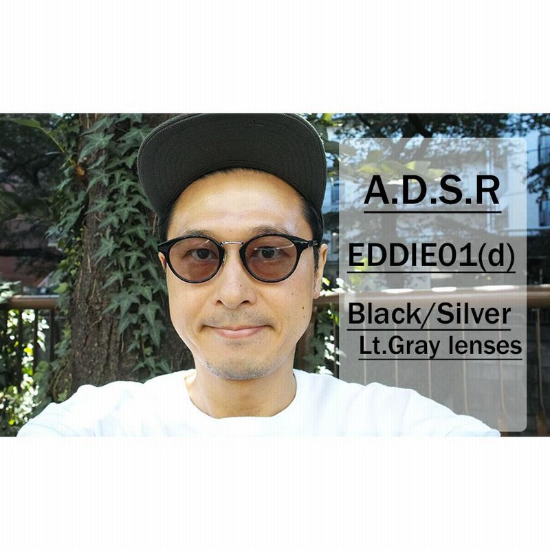 A.D.S.R. EDDIE 01(d) エディー SHINY BLACK/SILVER - Lt.Gray