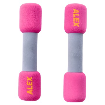 ALEX 丹力 韻律無套啞鈴 Set 2lb 紫紅色  1組