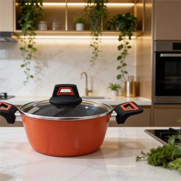 波蘭原單 禮盒裝麥飯石不粘鍋具 燉鍋家用燜煮鍋平底煲湯禮品鍋
