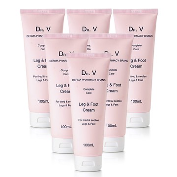 【澳洲Dr. V】專業級配方-護腿與腳乳霜( 6入組  100ml/支)