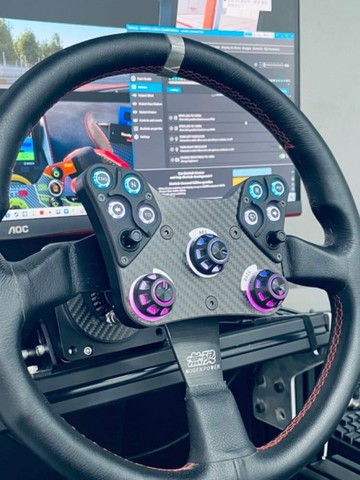 方向盤模擬器 賽車方向盤 遊戲方向盤 SIMDT模擬賽車拉力方向盤中控盒撥片換擋速魔圖馬斯特SC2