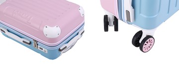 ~雪黛屋~Travel 25吋行李箱防撞角海關密鎖硬殼箱360度旋轉飛機輪耐摔耐磨損檢測通過箱體鋁合金多段式#W2501