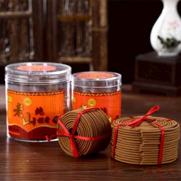 秦歌印度老山檀香盤香24小時熏香家用供佛供香室內凈化空氣天然香