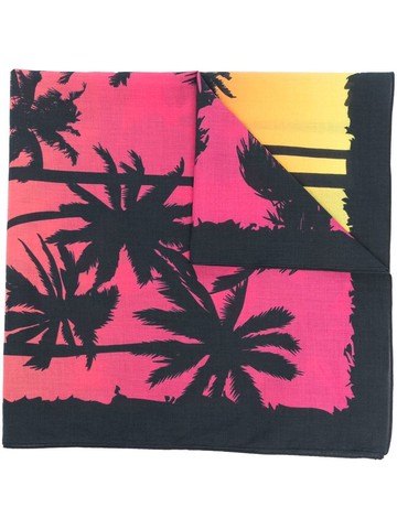 Dsquared2 - graphic-print cotton scarf - men - Cotton - One Size - Pink