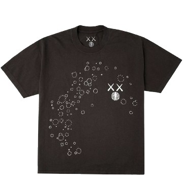 KID CUDI KAWS GLOW TEE BLACK