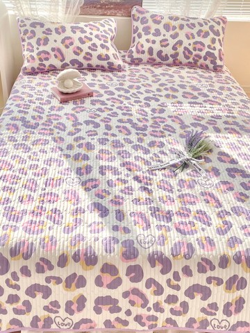 純棉榻榻米夾棉床蓋單件四季通用鋪蓋全棉防滑床單三件套網紅炕蓋