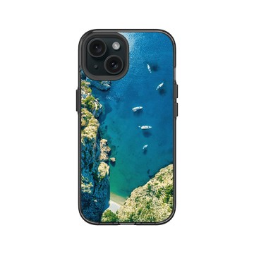 iPhone 15 Clear 酷墨灰 - LOOK！多看我一眼 LOOK! Nature Seeks Attention - 大自然的傑作（蔚藍海岸）