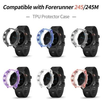 適用于佳明Garmin 245/245M手表保護套 TPU透色鏤空防摔手表表殼