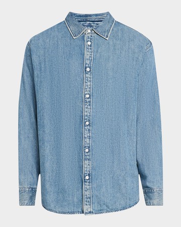 Men's Matthew Denim Casual Button-Down Shirt