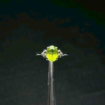 橄欖石寶石戒指  |珠寶級 活力 開心 正財 幸福 寶石戒指 活圍 925純銀 S22HG26-53