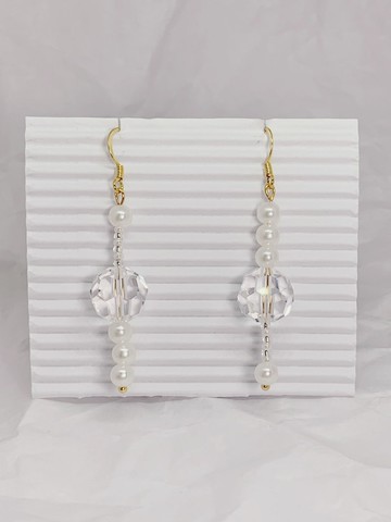 赫本的微笑─不對稱手工串珠耳環