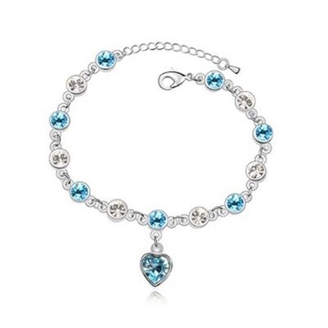 925純銀手鍊 水晶手環-極光炫彩時尚亮眼生日情人節禮物女飾品8色73jr1【獨家進口】【米蘭精品】