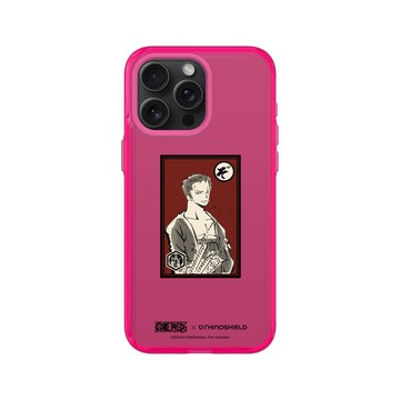 iPhone 15 Pro Max Clear 粉漾桃 - 航海王 One Piece - 角色畫框系列-索隆