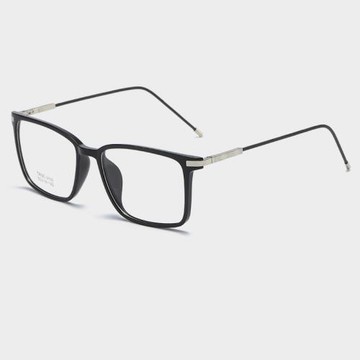 新品TR眼鏡框金屬腿眼鏡架方形大框男女鏡框 可配近視
