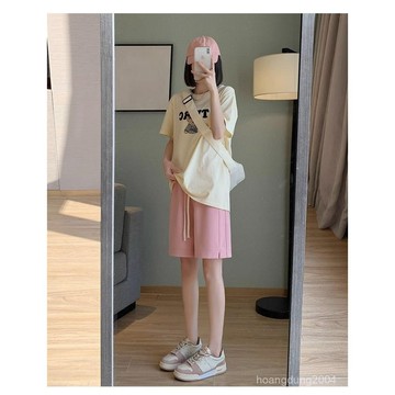 【台灣出貨】夏天短褲 女生短褲 運動短褲 高腰顯瘦 直筒褲 女生褲子 五分褲 闊腿褲 短褲女 涼感褲 香蕉褲 A字短褲女