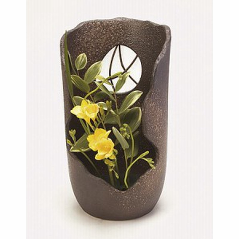 信楽焼陶器 花瓶 花器 花入陶器花瓶 陶器花入れ 陶器花器 信楽焼花瓶 信楽焼花入れ 信楽焼花器 花ノ袖 高さ42 0cm 通販 Lineポイント最大1 0 Get Lineショッピング