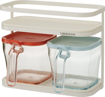 LIBERALISTA 調味罐收納架組(小) 二色系 廚房收納道具
