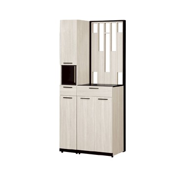 ASSARI-伊凡卡3尺玄關鞋櫃全組(寬90x深38x高197cm)