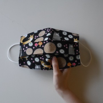 口罩套-狐狸與熊