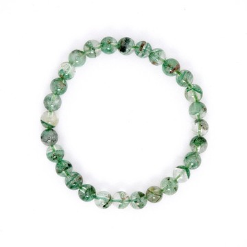 寶麗金珠寶-天然翡翠綠幽靈水晶手珠