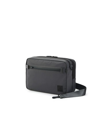 【PORTER INTERNATIONAL】VENTURE 雙層斜背包 11892-00203 (灰色)