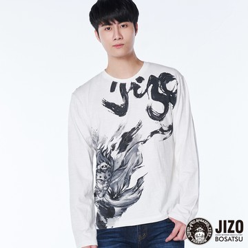 【新年爆殺價↘$888】墨獄繪火藏薄長TEE(白) - BLUE WAY  地藏小王