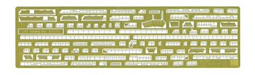 Hasegawa 1/350 escort carrier USS Gambier Bay Etching Parts Basic