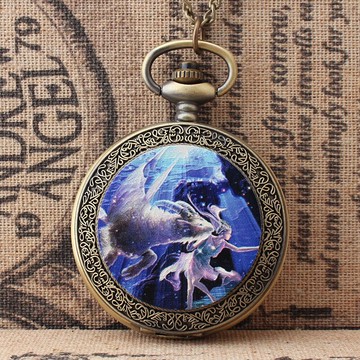 經典十二星座之摩羯座石英翻蓋懷表潮流女士大氣配飾情侶個性懷表