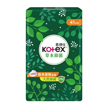 Kotex 草本抑 菌衛生棉 夜用41cm 7片/包