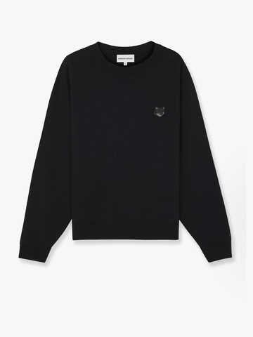 Cotton sweatshirt with iconic patch - MAISON KITSUNE - gender_Man