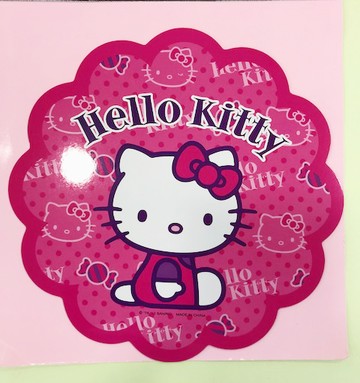 【震撼精品百貨】Hello Kitty 凱蒂貓~凱蒂貓 HELLO KITTY 車用大磁鐵-花
