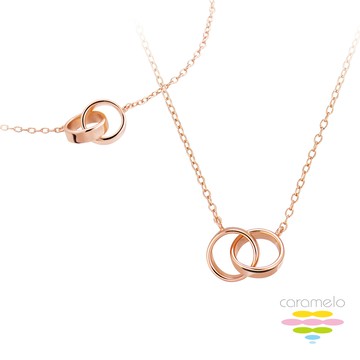 彩糖鑽工坊 桃樂絲系列銀飾 玫瑰金純銀項鍊&手鍊HAG-PS13+BS07