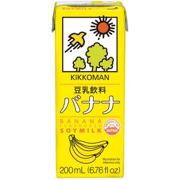龜甲萬豆乳-香蕉風味(200ml) 豆奶 豆漿