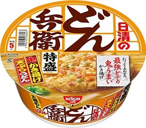 日清食品 日清のどん兵衛 特盛かき揚げ天ぷらうどん 138G×12個