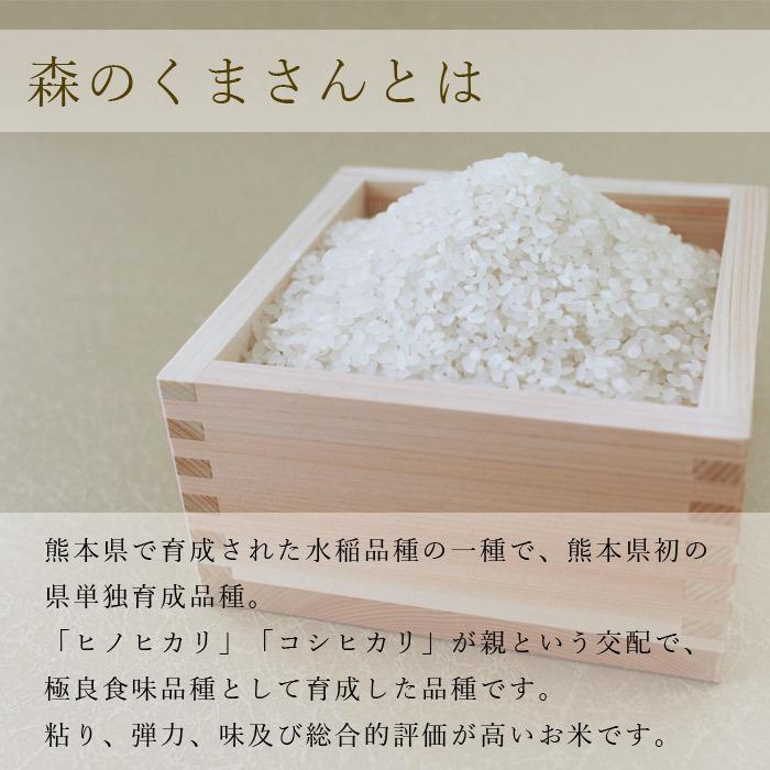 令和5年産 特別栽培米 森のくまさん 10kg 選べる精米歩合 お米 白米 玄米 5分づき 7分づき 熊本県産 農薬不使用 化学肥料不使用 