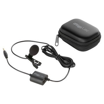 IK MULTIMEDIA iRig Mic Lav 領夾式麥克風 附可卸除式防風罩  單一商品  黑色