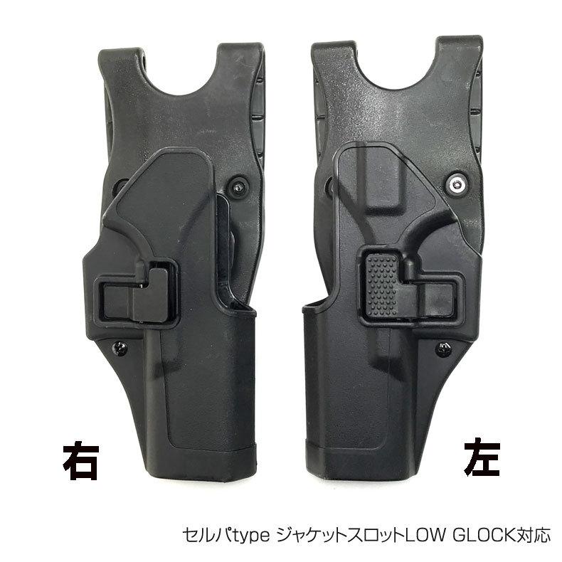 ブラックホーク セルパtype ジャケットスロットLOW CQCホルスター GLOCK対応 右用 左用