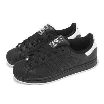 [ACS] adidas 休閒鞋 Superstar II 男鞋 女鞋 黑 白 皮革 經典 貝殼頭 三葉草 情侶鞋 愛迪達 JR0029