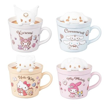 鍋具｜餐廚｜杯瓶｜烹飪   【日本 三麗鷗 Sanrio 】 三麗鷗人物 立體拿鐵奶泡造型 馬克杯