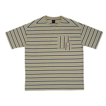 NCAA 口袋拼接T 短袖上衣 淺綠/條紋 中性款 75251009 71 noF89