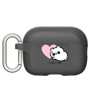 AirPods Pro 2 AirPods Case 黑 - 爽爽貓 Song Song Meow by SECOND - 粉紅愛心