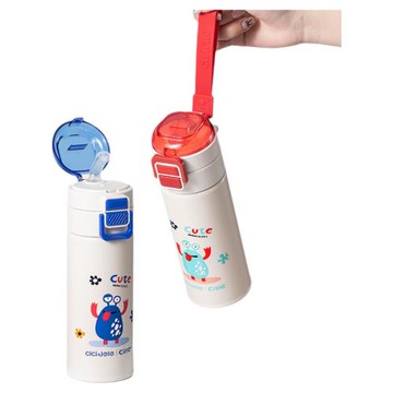 希樂兒童保溫杯女316不銹鋼男小學生兒童吸管杯上學專用便攜水壺