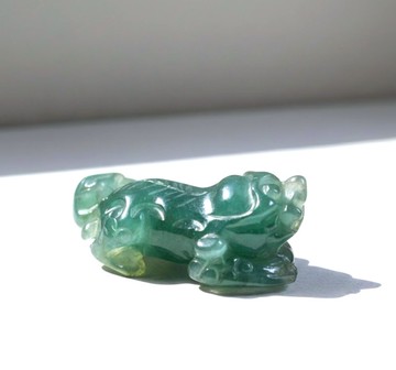 【招財神獸】冰綠翡翠貔貅 | 天然緬甸玉翡翠A貨 | 送禮