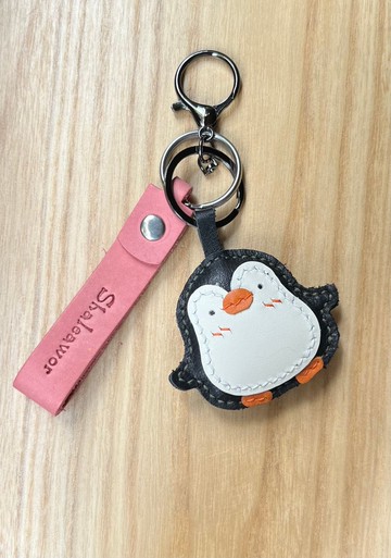 企鵝企鵝-皮革掛飾/悠遊卡