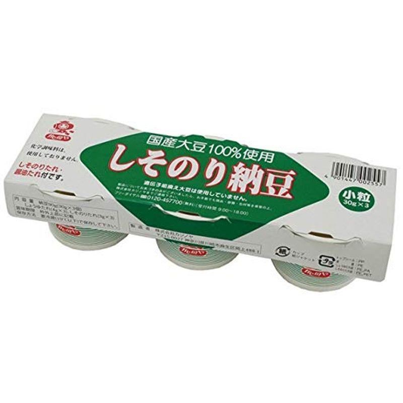 カジノヤ しそのり納豆 ３０ｇ×３ 30個